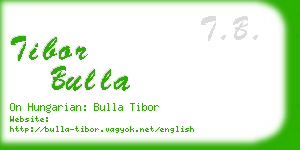 tibor bulla business card